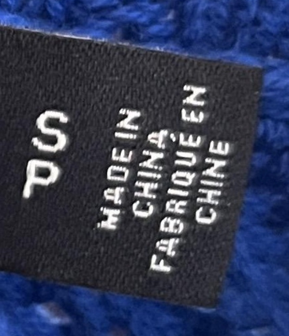 LAUREN Ralph Lauren Womens S Petite Blue Crew Neck Knit Sweater