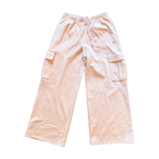 New Skims Pink Cargo Sweatpants, Large