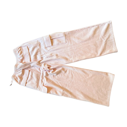 New Skims Pink Cargo Sweatpants, Large