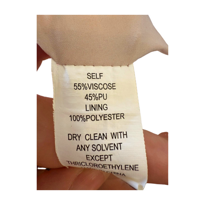 Amanda Uprichard Dull Light Pink Faux Leather Sleeveless Mini Dress, Medium