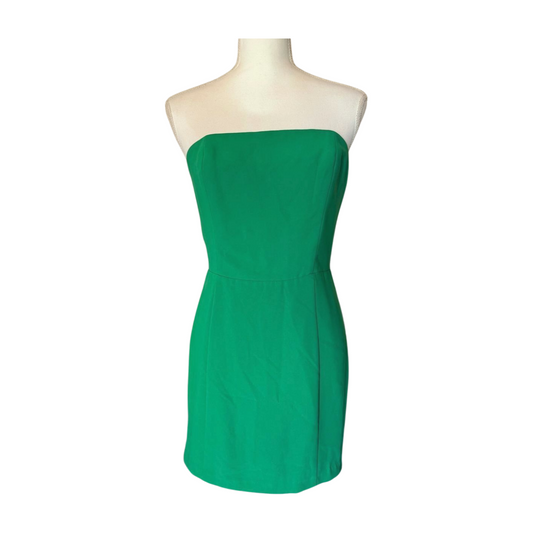 Amanda Uprichard Green Strapless Mini Dress, Medium
