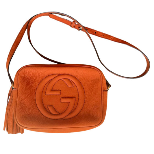 Gucci Rust Orange Suede Crossbody Soho Bag