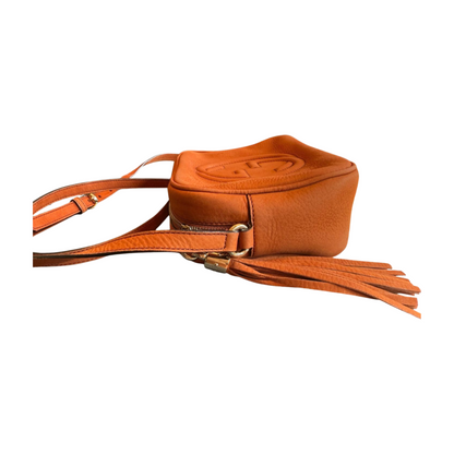Gucci Rust Orange Suede Crossbody Soho Bag