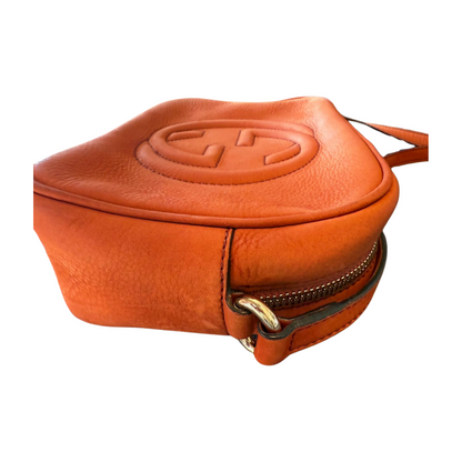 Gucci Rust Orange Suede Crossbody Soho Bag