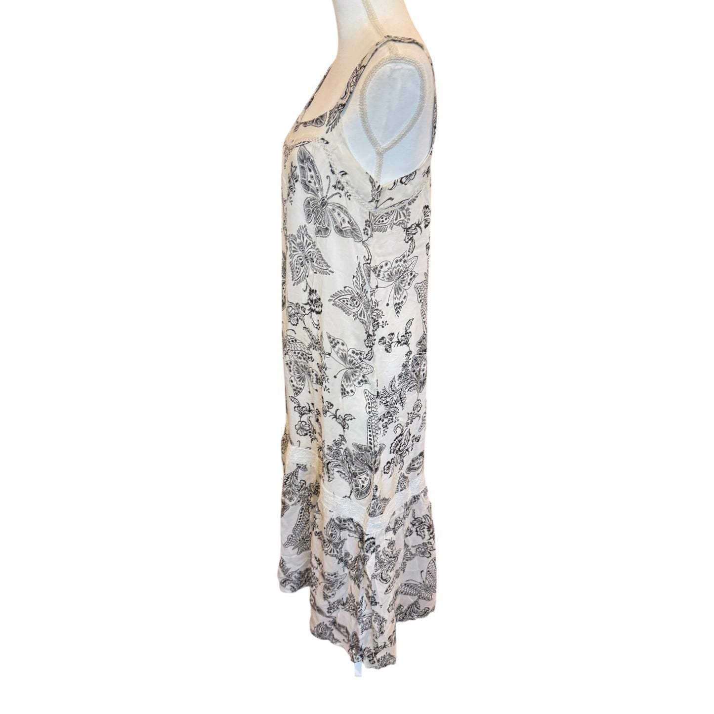 Johnny Was Womens Butterfly Print Maxi Dress S NWT