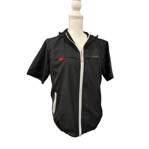 Prada Sport Hooded Short-Sleeve Windbreaker Jacket