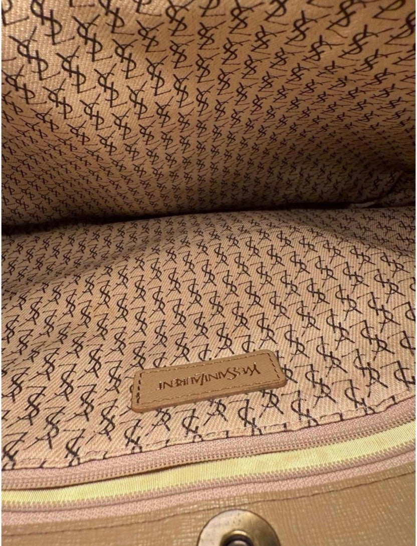 Yves Saint Laurent Giraffe Print Tote Bag