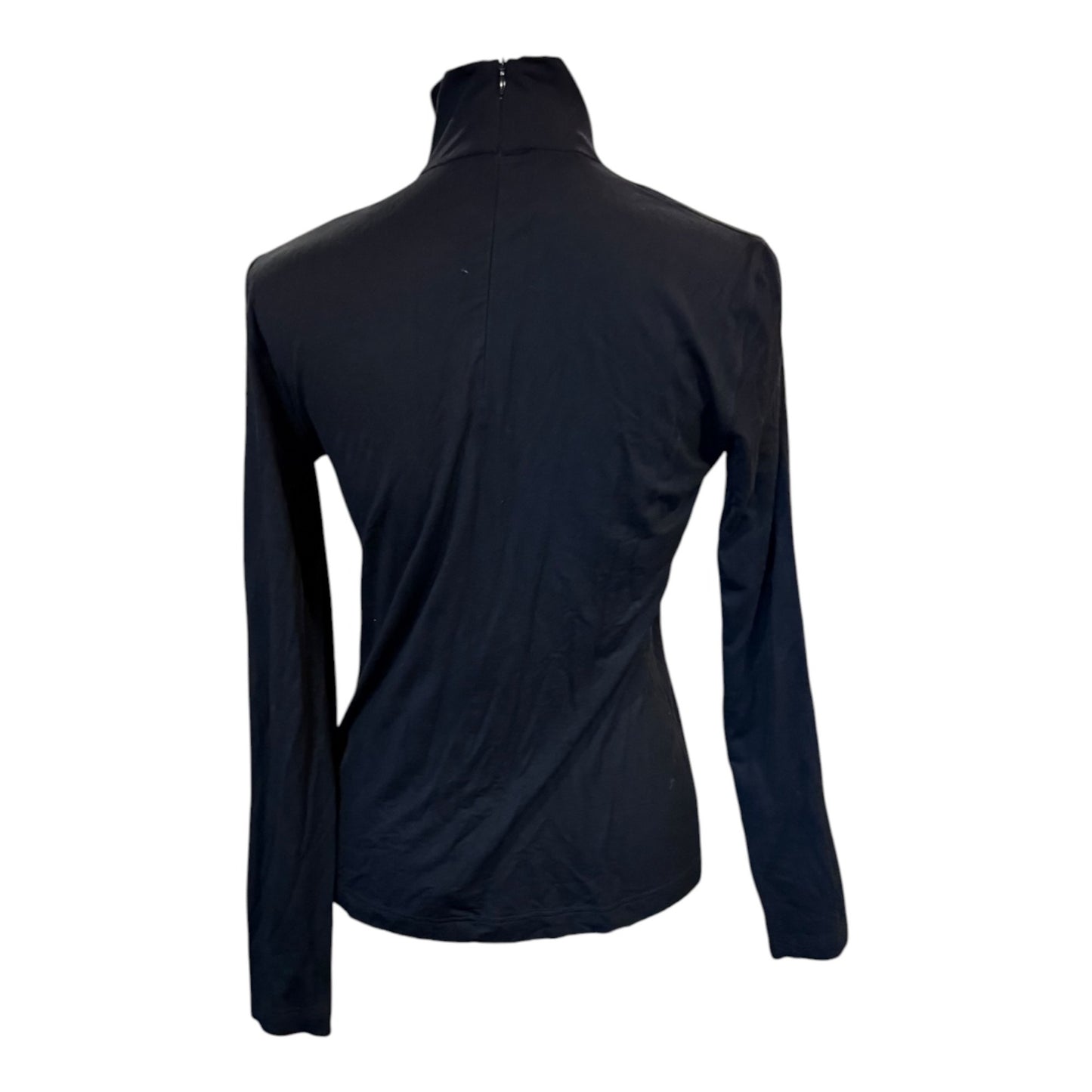 Akris Punto Turtleneck Long-Sleeve Modal-Stretch Top, Size 8 NWOT