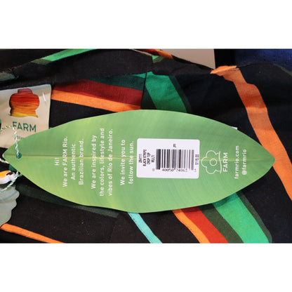 Farm Rio NWT Striped Multi-Color Crop Top, Size XL