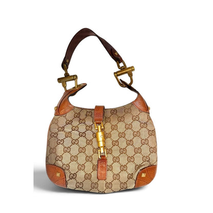 Gucci New Jackie Shoulder Bag GG Canvas