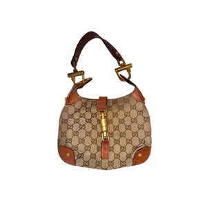Gucci GG Canvas & Leather New Jackie Shoulder Bag