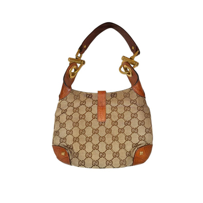 Gucci GG Canvas & Leather New Jackie Shoulder Bag