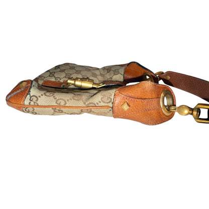 Gucci GG Canvas & Leather New Jackie Shoulder Bag