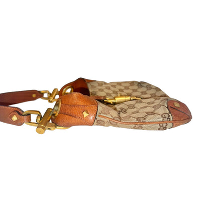 Gucci GG Canvas & Leather New Jackie Shoulder Bag