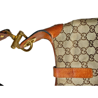 Gucci GG Canvas & Leather New Jackie Shoulder Bag