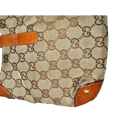 Gucci GG Canvas & Leather New Jackie Shoulder Bag