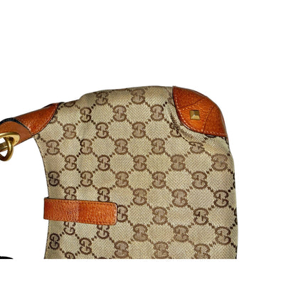 Gucci GG Canvas & Leather New Jackie Shoulder Bag