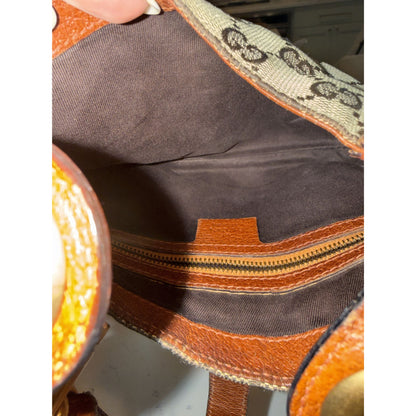 Gucci GG Canvas & Leather New Jackie Shoulder Bag