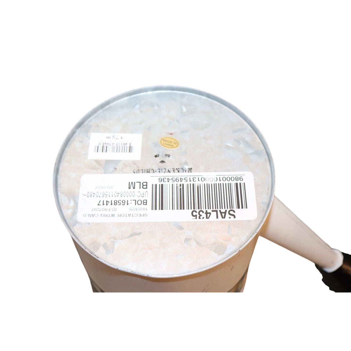 Mackenzie Childs Courtly Check Ceramic Watering Can Decorative Garden Accessory