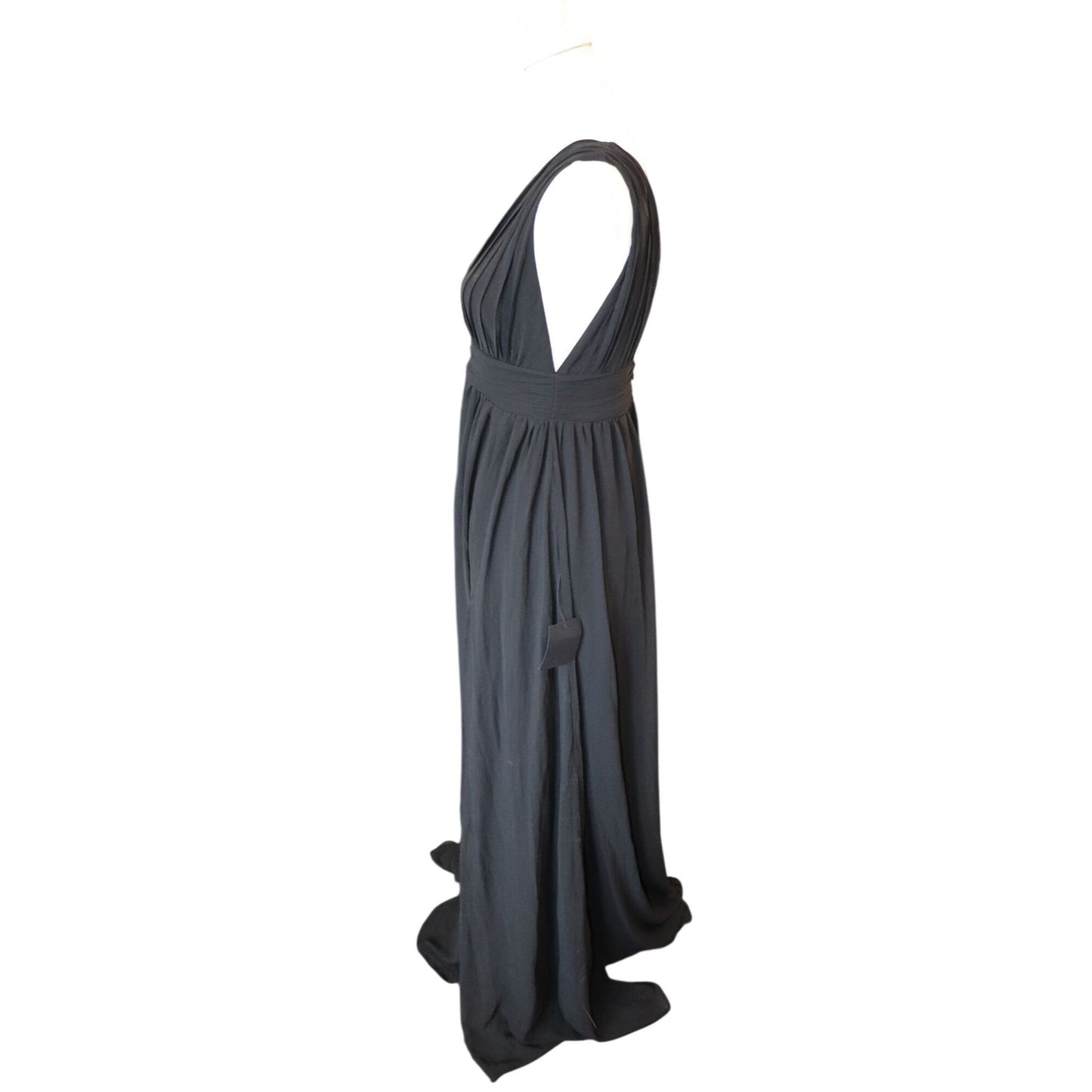 Lulu's Black Sleeveless V-Neck Evening Gown, Small NWT
