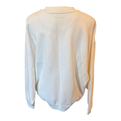 Anine Bing Jaci Los Angeles Sweatshirt Ivory, Small NWT Oversized SAMPLE