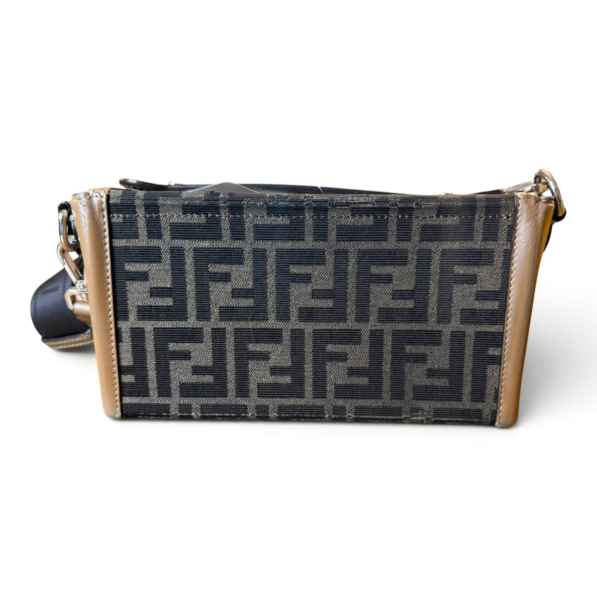 Fendi Zucca Mini Soft Trunk with Adjustable Crossbody Strap and COA