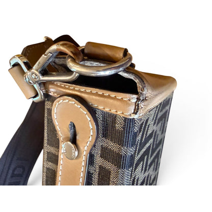 Fendi Zucca Mini Soft Trunk with Adjustable Crossbody Strap and COA