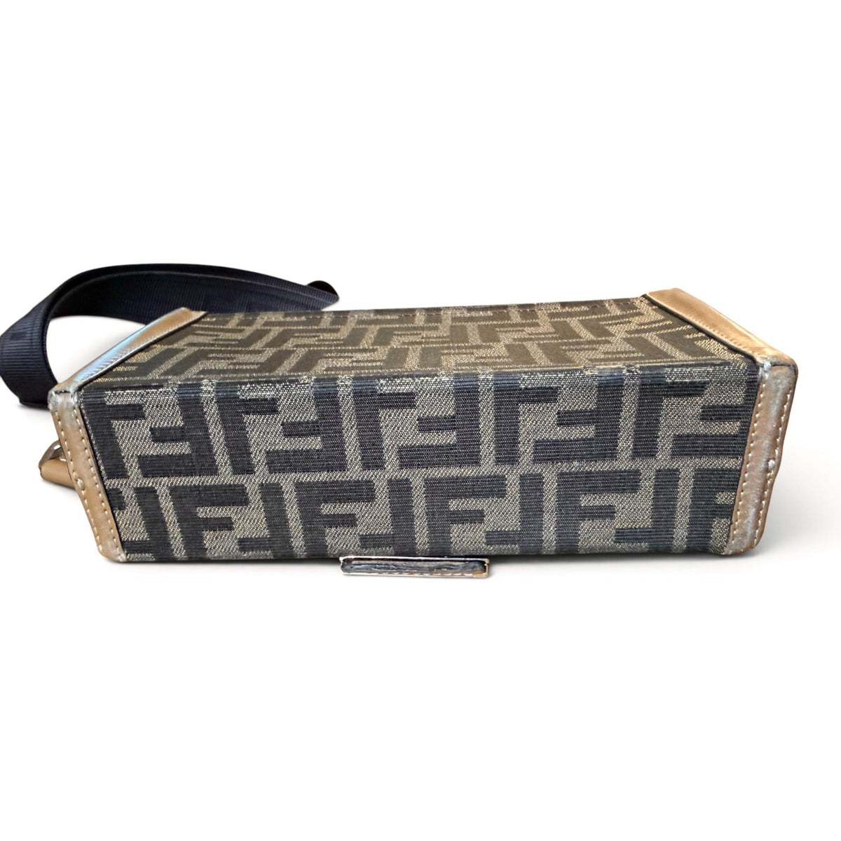 Fendi Zucca Mini Soft Trunk with Adjustable Crossbody Strap and COA