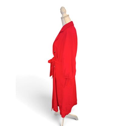 Black Halo Red Belted Dress, Size 12