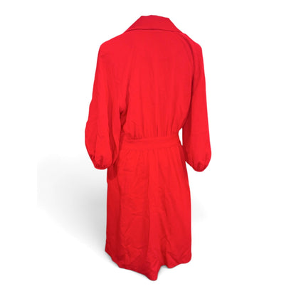 Black Halo Red Belted Dress, Size 12