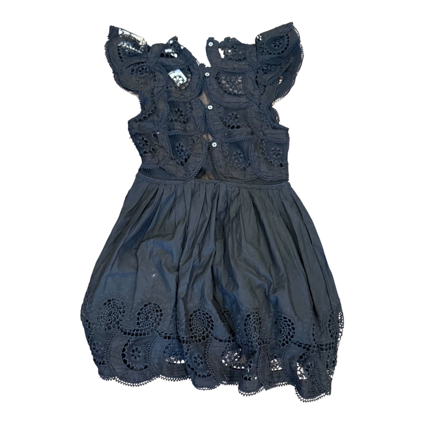 Sea New York Drea Embroidery Flutter Sleeve Dress, size 12 NWT
