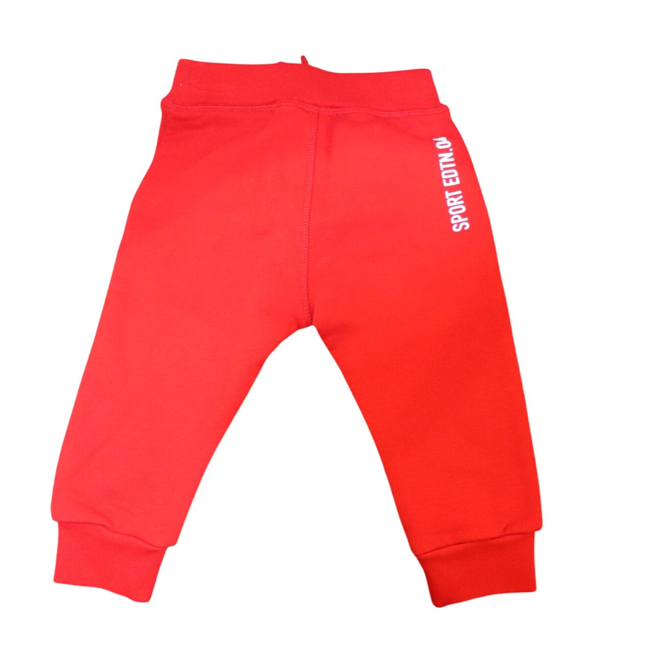 Dsquared2 Baby Red Sport Pants With Logo Tape Design Size 12M Cotton Blend
