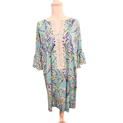 Lilly Pulitzer Krysta 3/4 Sleeve Tunic Dress, Large NWT