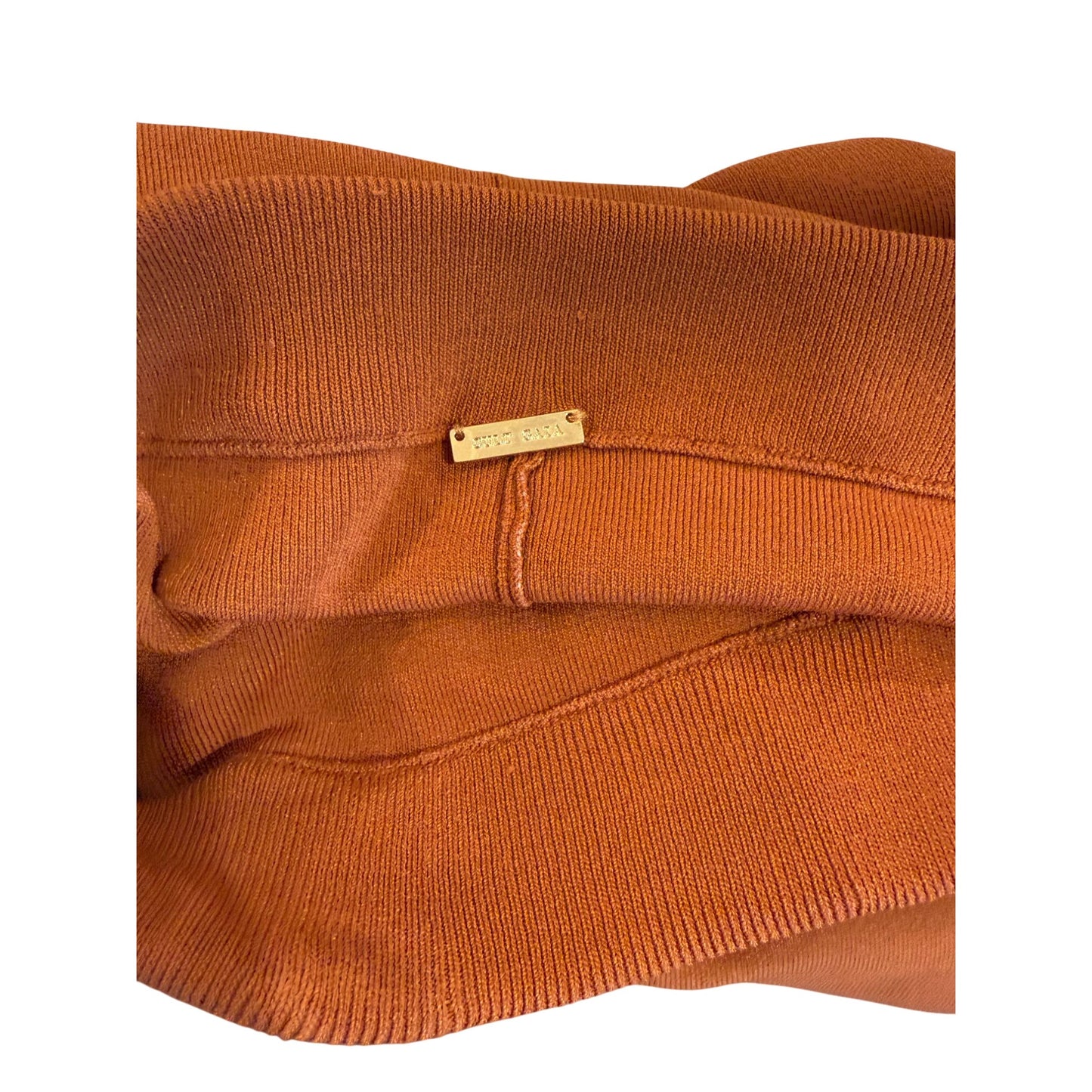 Cult Gaia Burnt Orange Wide-Leg Pants With Tie Waist, Medium