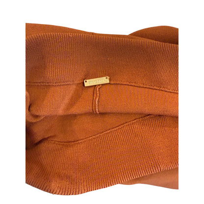 Cult Gaia Burnt Orange Wide-Leg Pants With Tie Waist, Medium