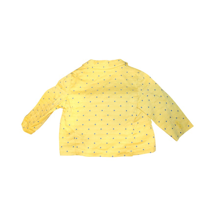 Daniele Alessandrini Yellow Baby Blazer With Blue Polka Dots, 6M NWT