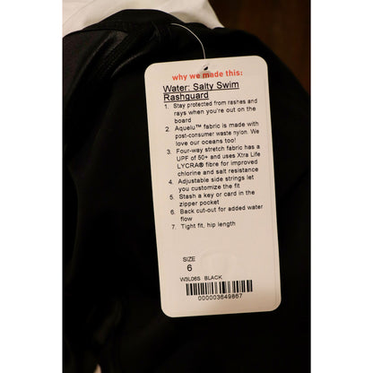 Lululemon Water Salty Swim Rashguard, Size 6 NWT