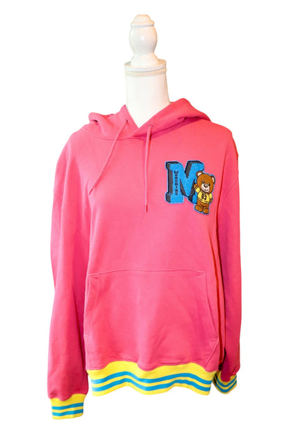 Moschino Couture Varsity Teddy Bear Hoodie, NWT