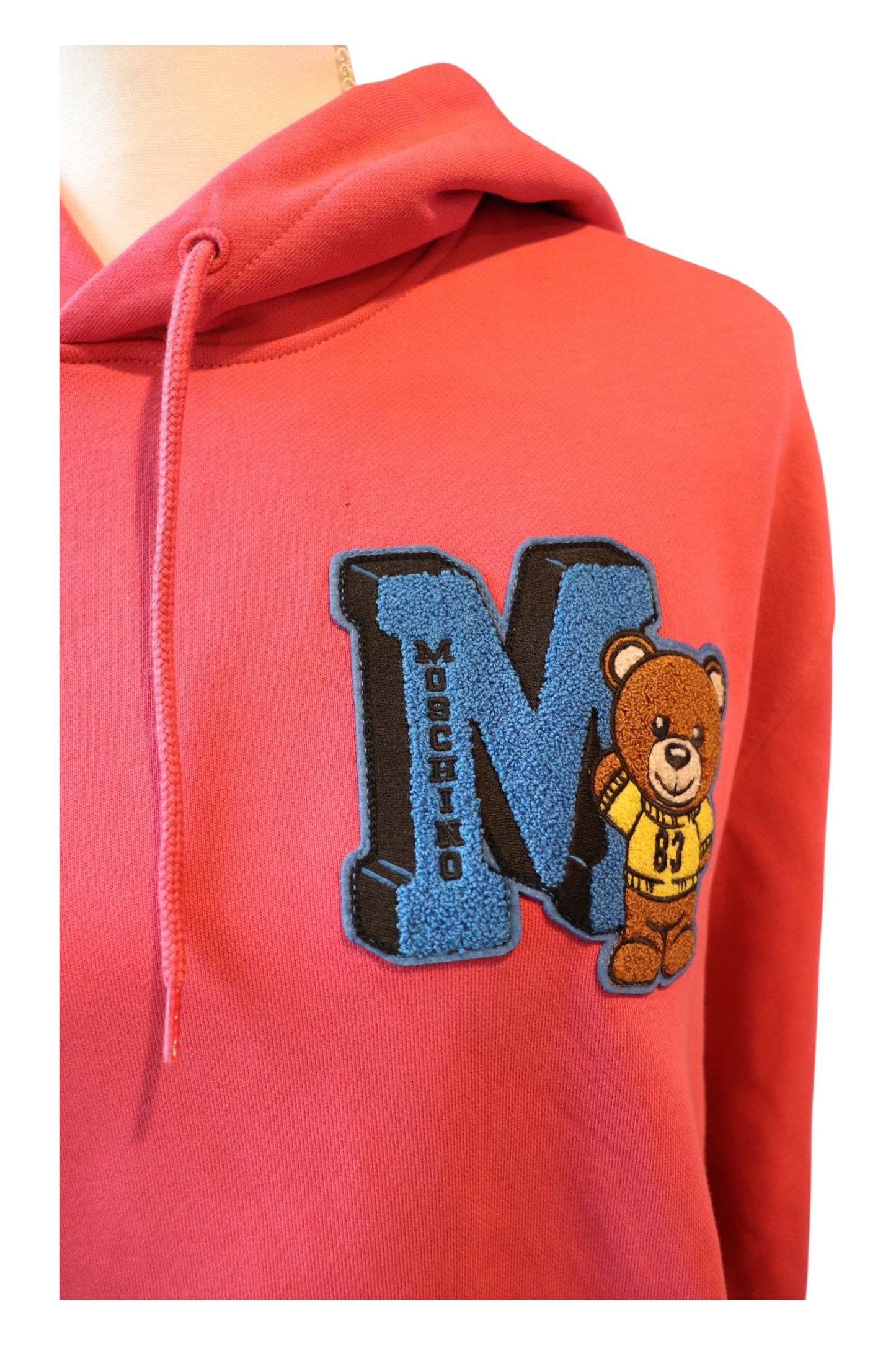 Moschino Couture Varsity Teddy Bear Hoodie, NWT