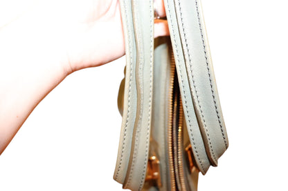 Chloe Sage Green Angie Leather Satchel Purse With Gold Hardware