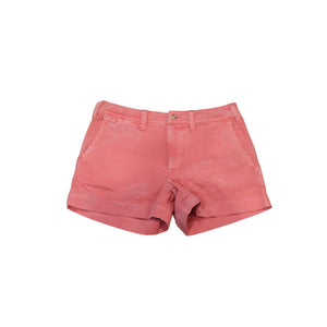 Ralph Lauren Blue Label Distressed Red Cotton Chino Shorts Size 4, NWT