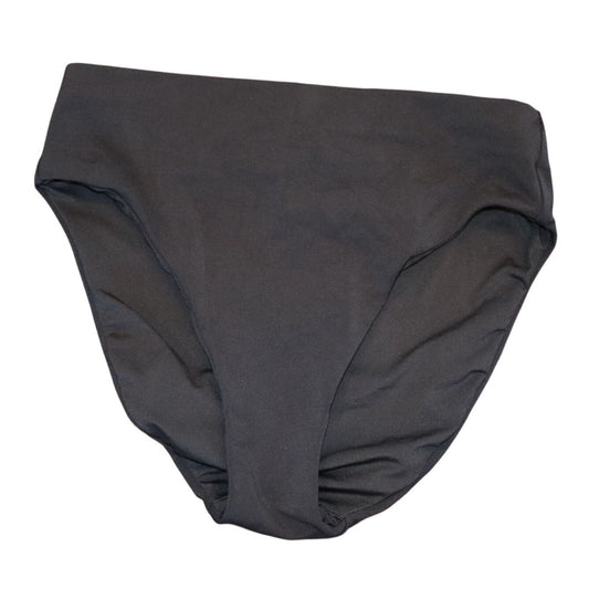 Robin Piccone Womens Black High-Waisted Bikini Bottom Size S Nylon Blend