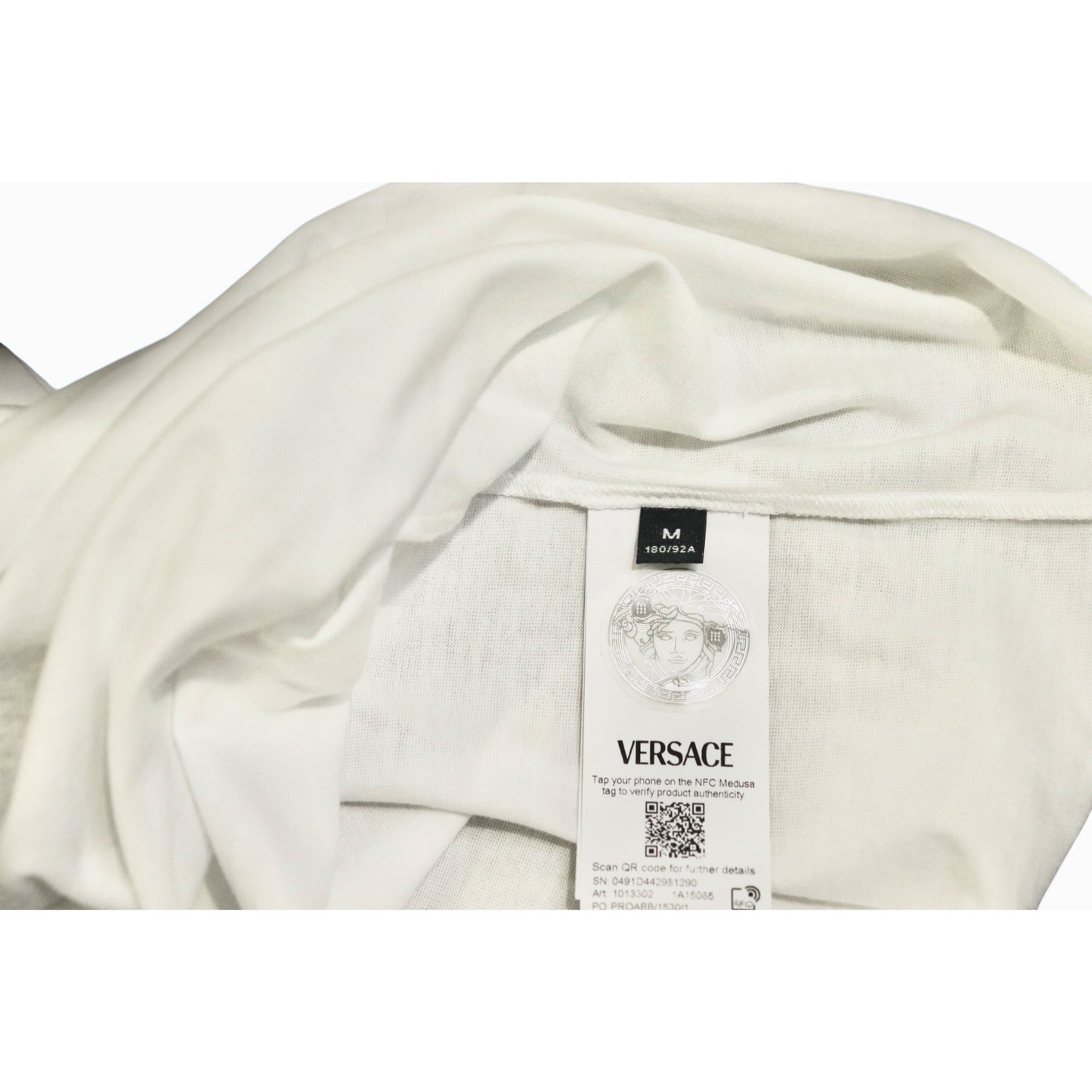 Versace White Medusa Graphic T-Shirt Size Medium NWT