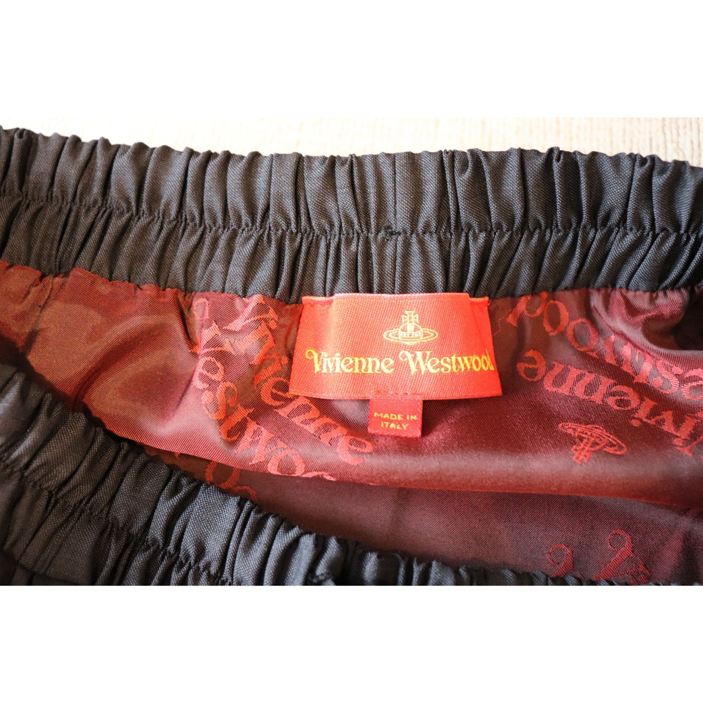 Vivienne Westwood Draped Midi Skirt Elastic Waist With Drawstring, Size 40