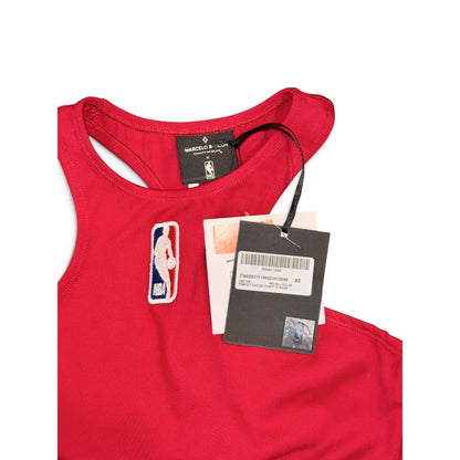 Marcelo Burlon X NBA Red Racerback Crop Top XS With Tags