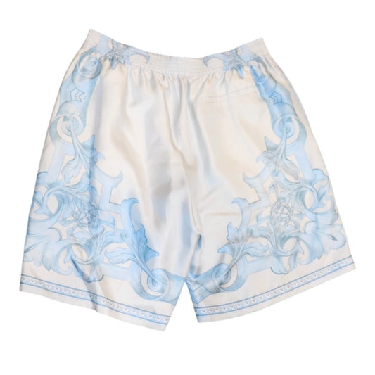 Versace Barocco-print silk shorts Size 52 NWT