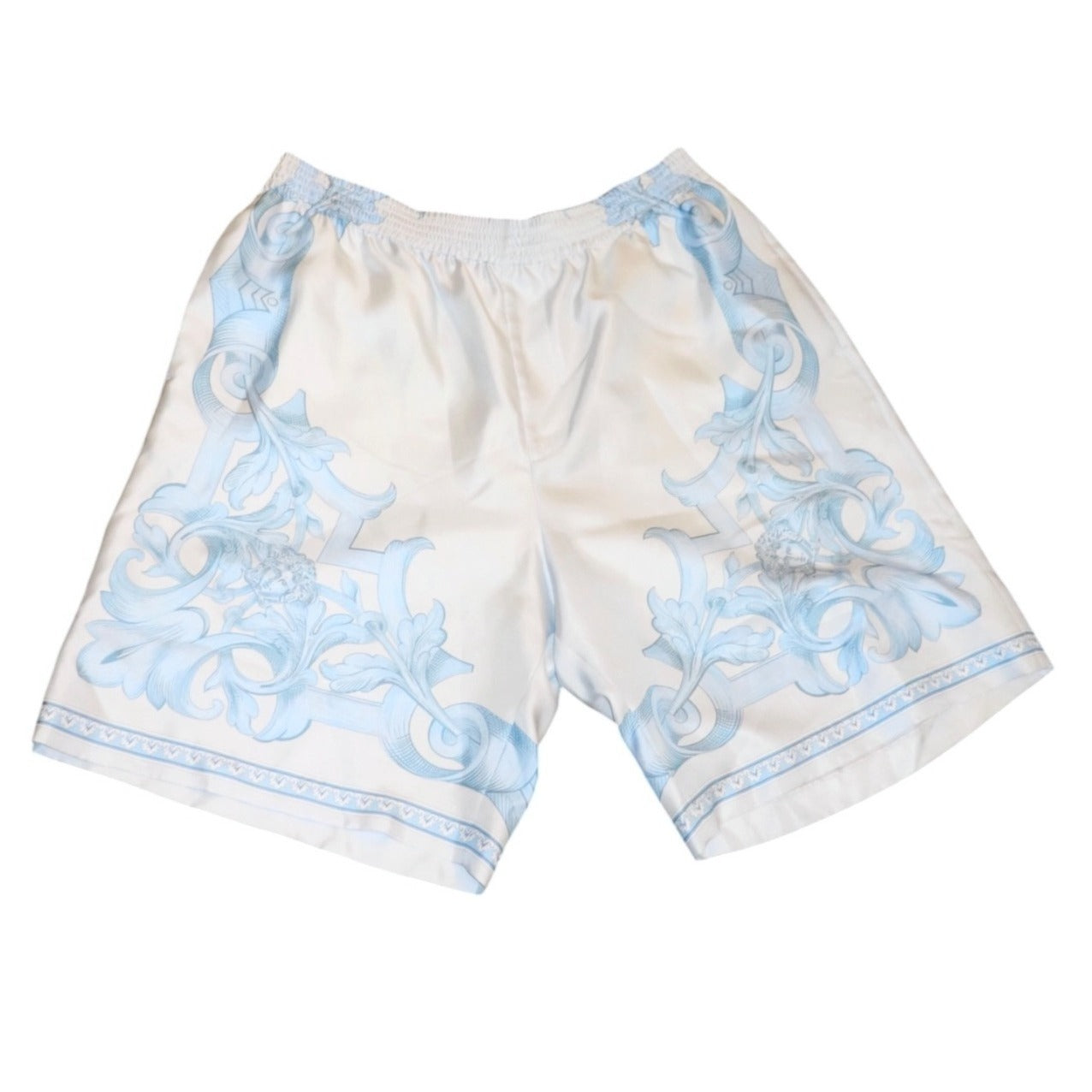 Versace Barocco-print silk shorts Size 52 NWT