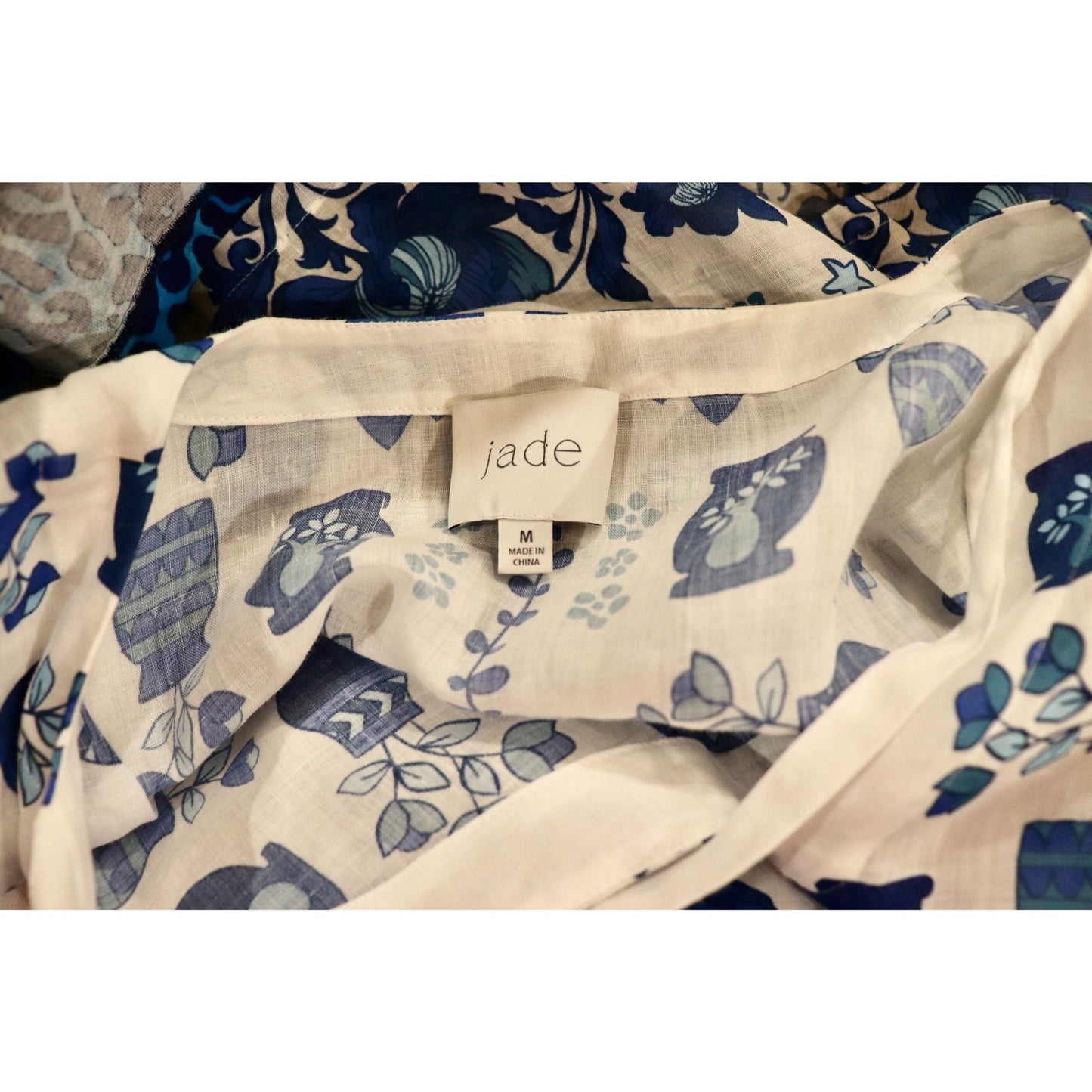 Johnny Was Jade Collection Biannca Linen Kaftan, Medium