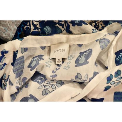 Johnny Was Jade Collection Biannca Linen Kaftan, Medium