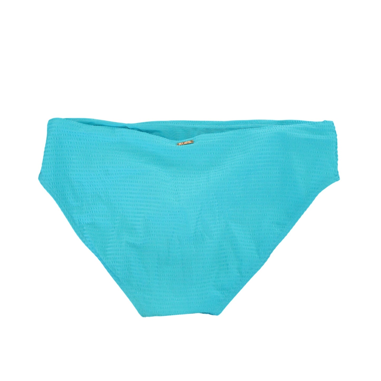 Sea Level Swim High-Waist Textured Blue Bikini Bottoms, Size 16 NWT